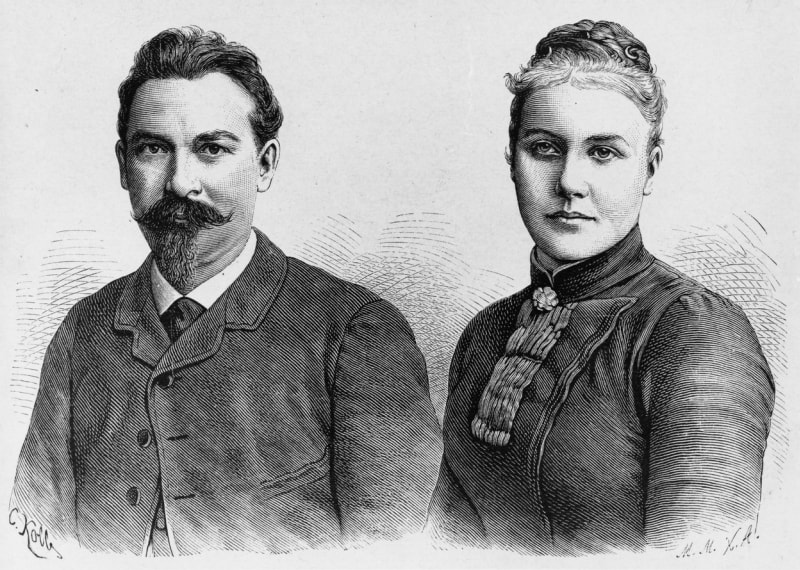 Emil Holub s manželkou
