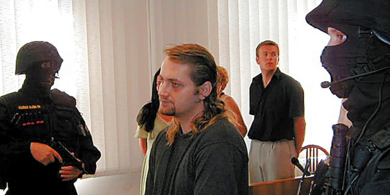 Odsouzený vrah Pavel Záruba v roce 2003