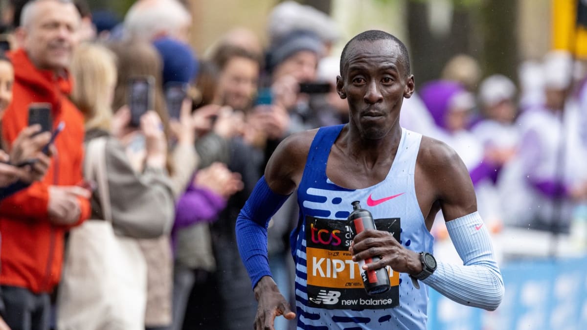 Kelvin Kiptum na londýnském maratonu