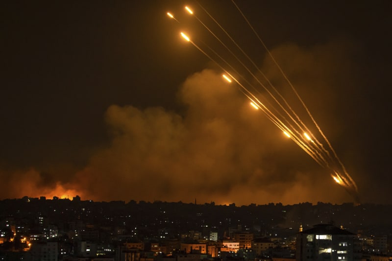 Rakety vypálené na Izrael z Pásma Gazy