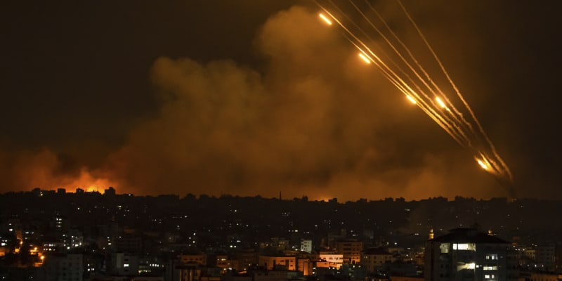 Rakety vypálené na Izrael z Pásma Gazy