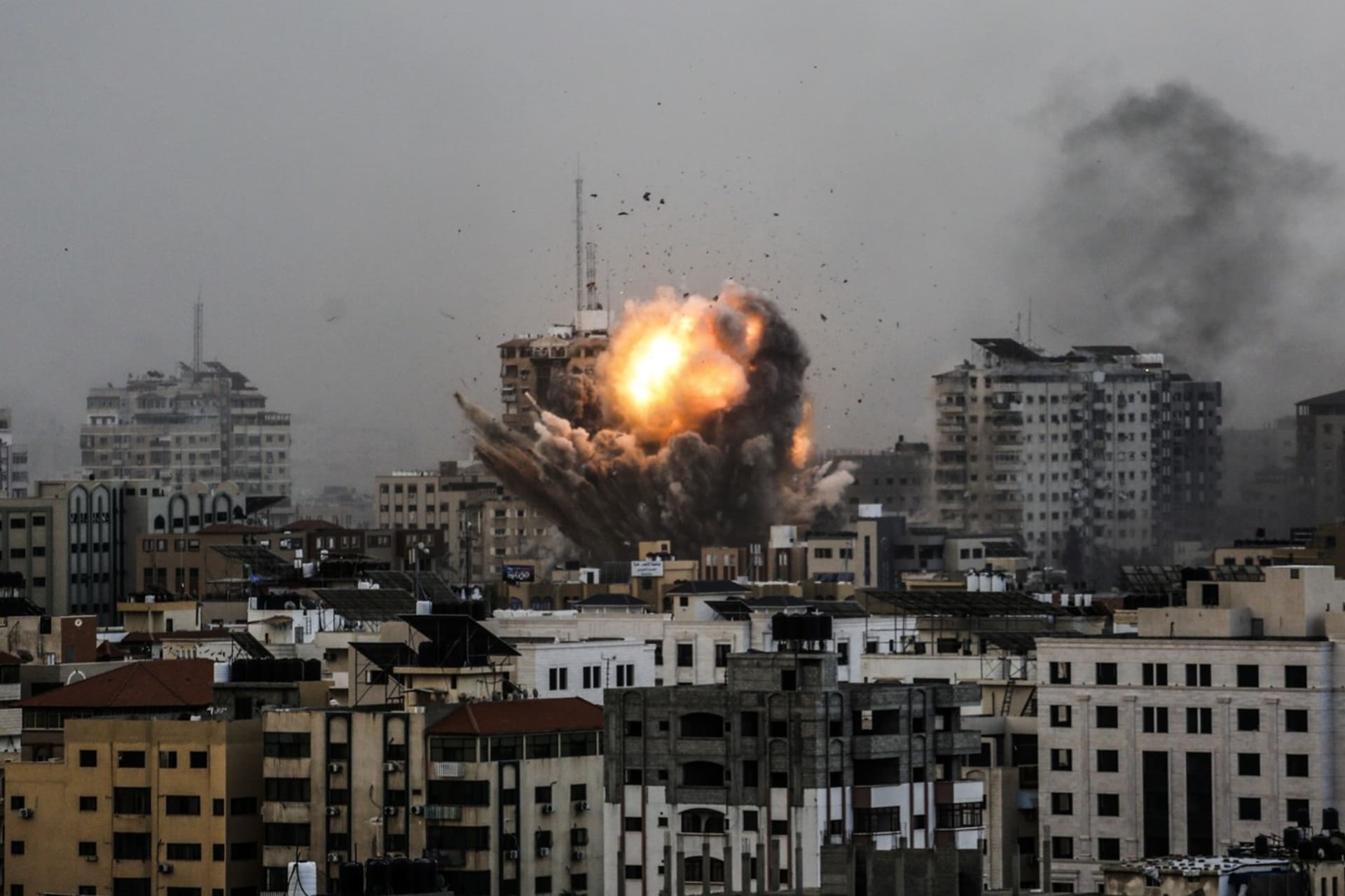 Izraelský letecký útok v Gaze (9. 10. 2023)