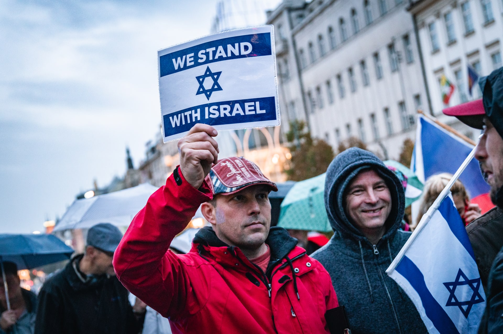 Shromáždění na podporu Izraele v Praze, 9. října 2023
