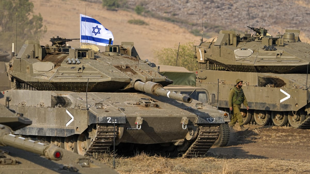 Izraelské hlavní bojové tanky Merkava Mk 4