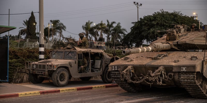 Izraelská armáda na hranici s Pásmem Gazy