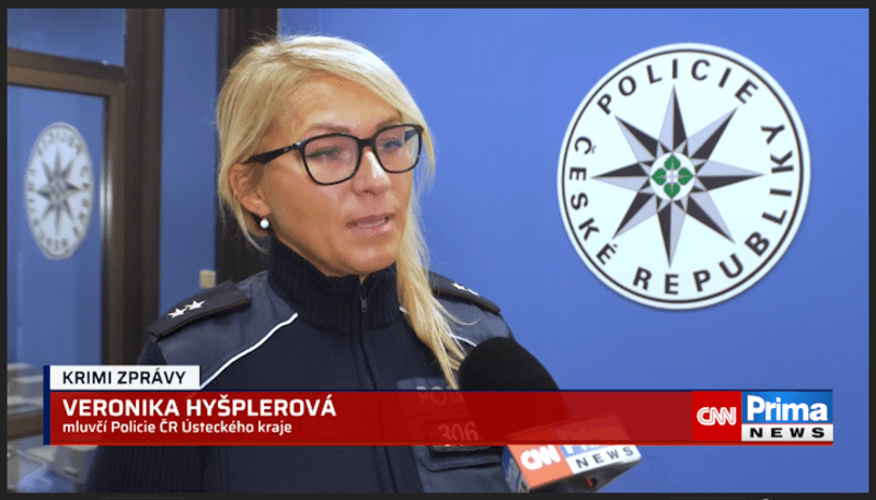 Policejní mluvčí Veronika Hyšplerová
