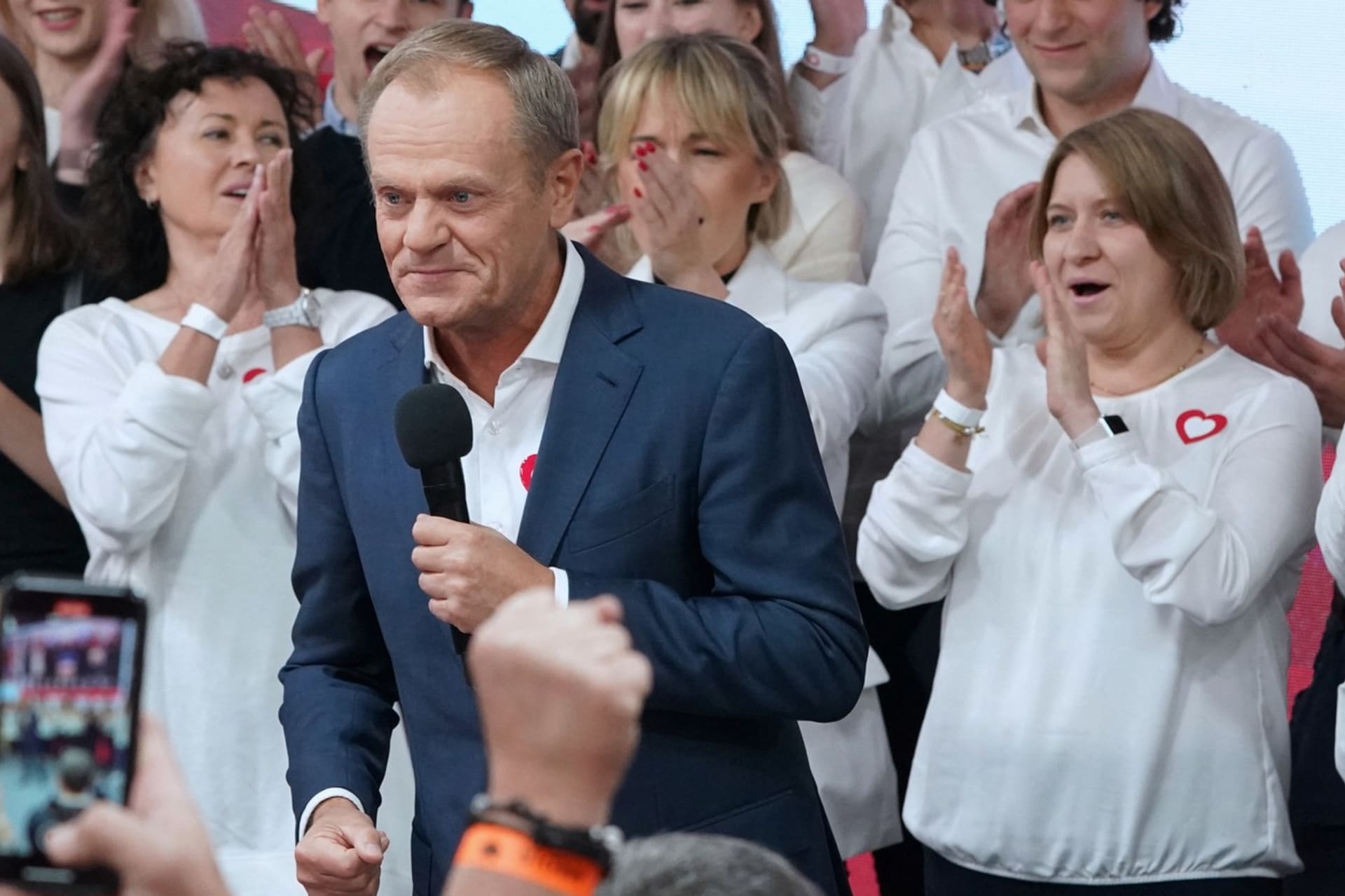 Předseda polské strany Občanská platforma Donald Tusk, 15. 10. 2023 