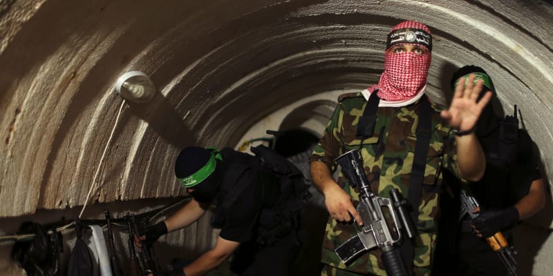 Hamás v tunelech pod Gazou