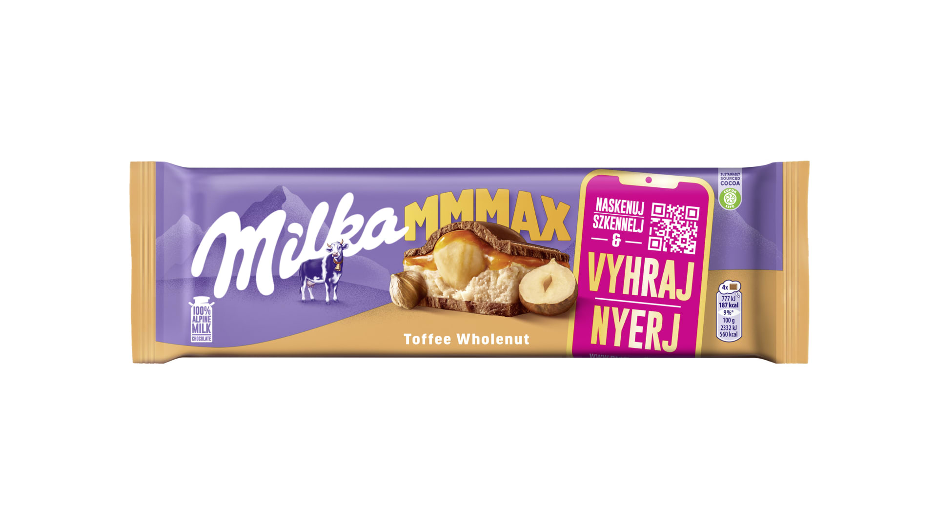 Milka MMMAX Toffee-Wholenut 