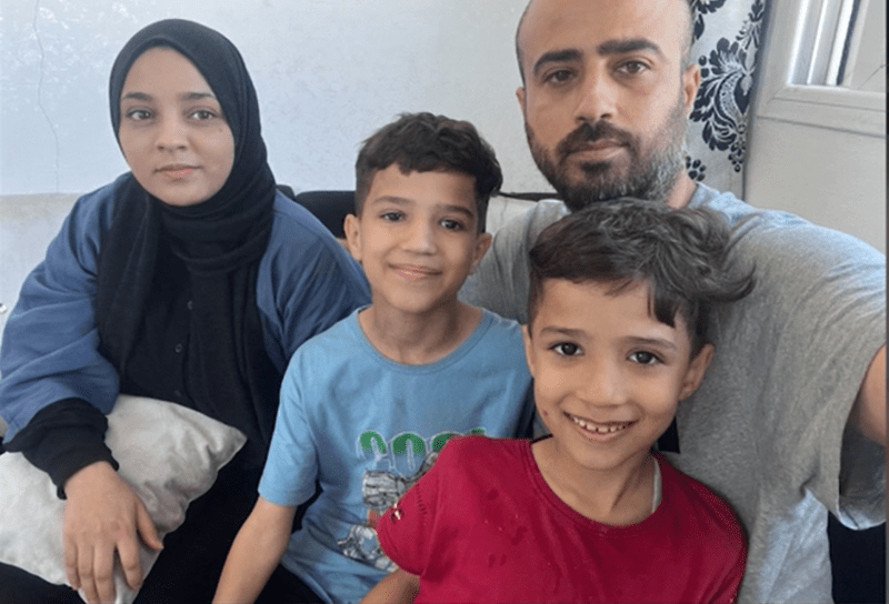 Ibrahim Dahman se svojí rodinou