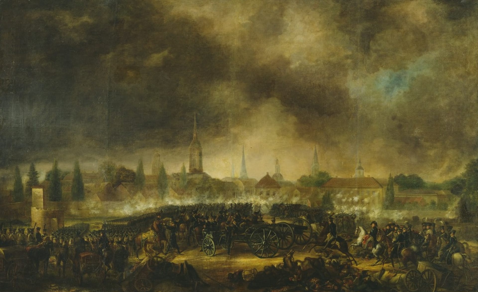 Útok na Lipsko (obraz z roku 1818)