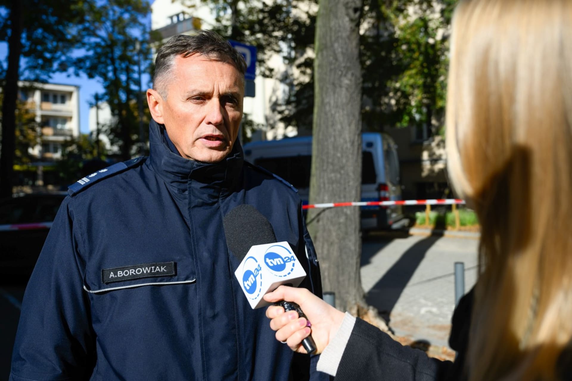 Mluvčí poznaňských policistů Andrzej Borowiak