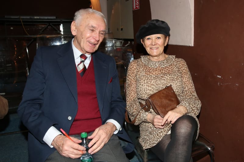 Zdena Hadrbolcová se hereckým kolegou Svatoplukem Matyášem