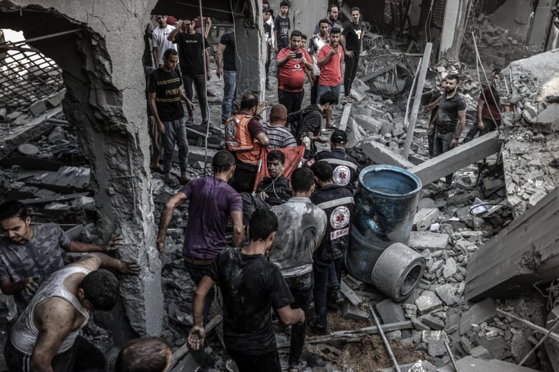 Gaza je po bombardování naprosto zdevastovaná.