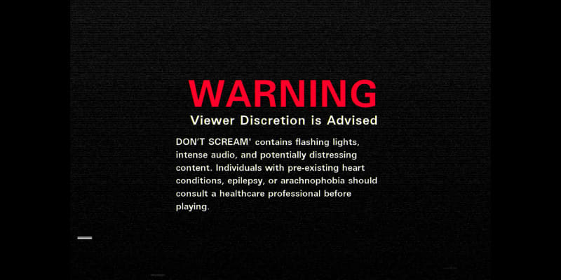Nová hra Dont Scream se resetuje pokaždé, když vykřiknete