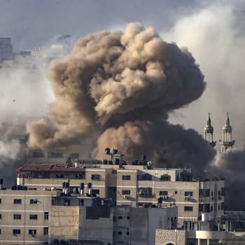 Izraelský nálet v severní Gaze (20. 10. 2023)