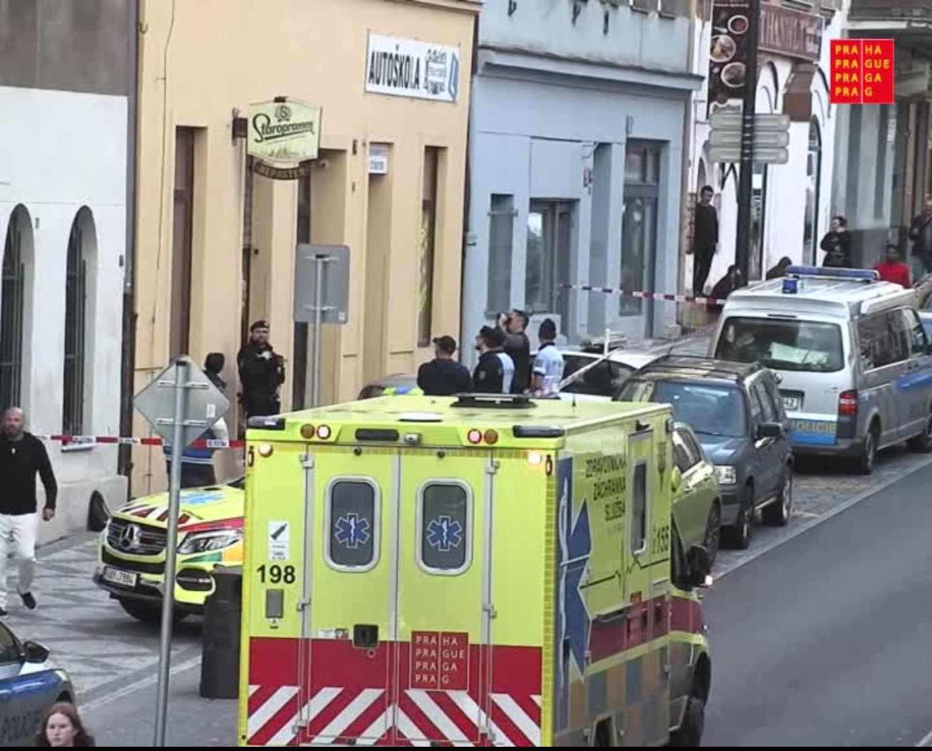 Policie zasahovala u potyčky v Hartigově ulici na pražském Žižkově.