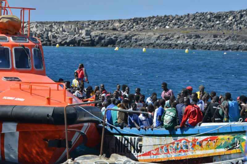 Migranti na Kanárských ostrovech