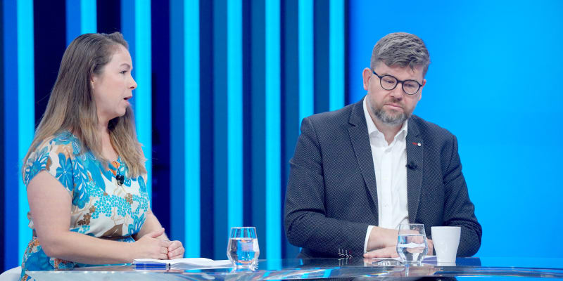 Michaela Šebelová (STAN) a iří Pospíšil (TOP 09) v Partii Terezie Tománkové
