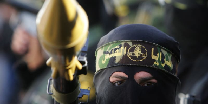 Bojovník palestinského Islámského džihádu s RPG-7