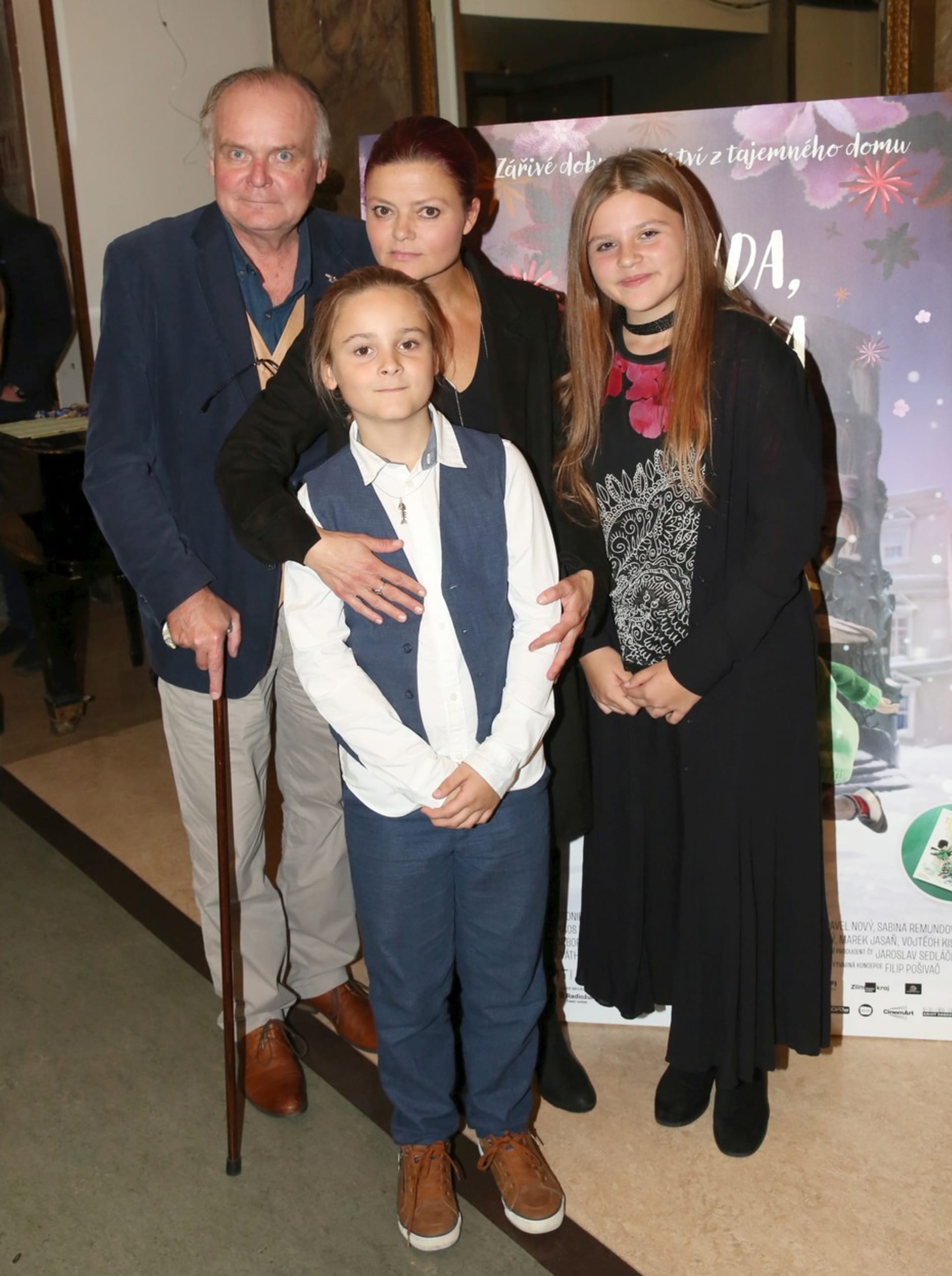 Igor avec sa famille bien-aimée.  Épouse Antonia, fille Tonička et fils Lojzík 