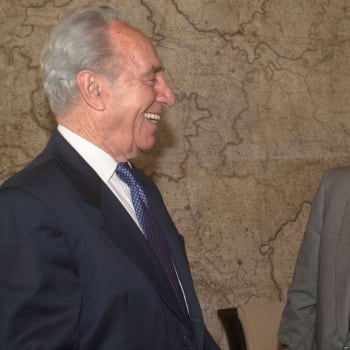 Šimon Peres a Václav Havel