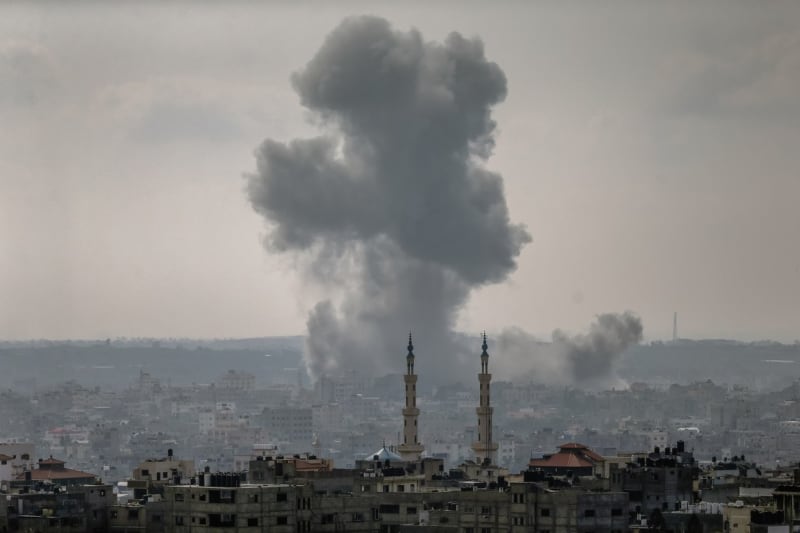 Následky izraelského úderu v Gaze