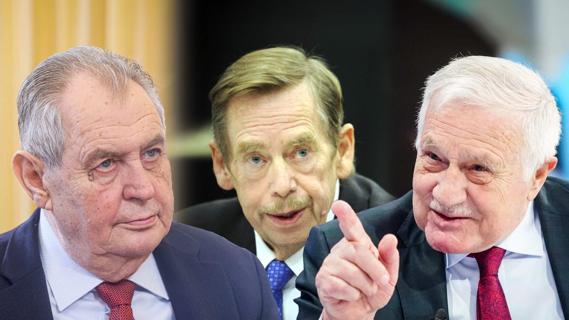 Miloš Zeman, Václav Havel a Václav Klaus