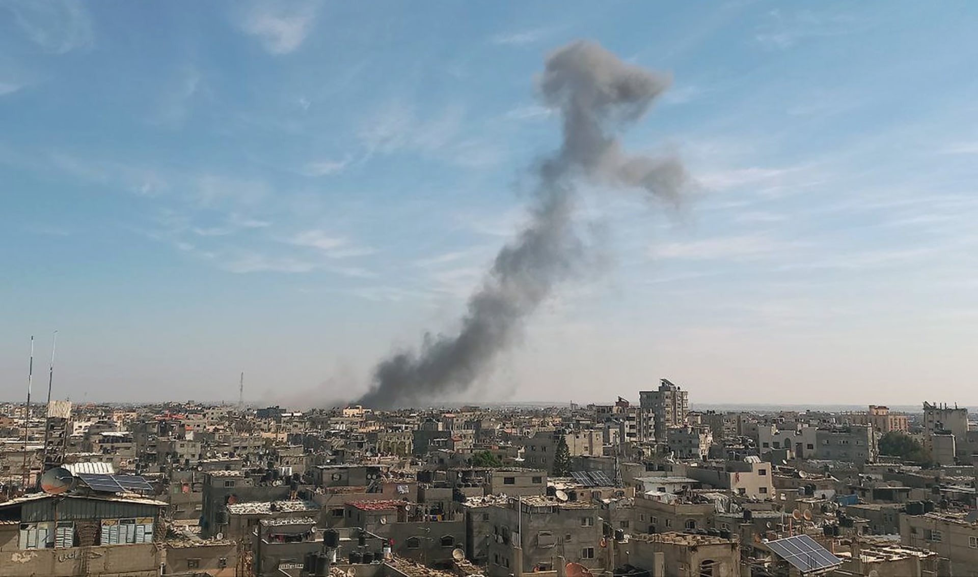 Izraelské bombardování v Gaze (21. 10. 2023)