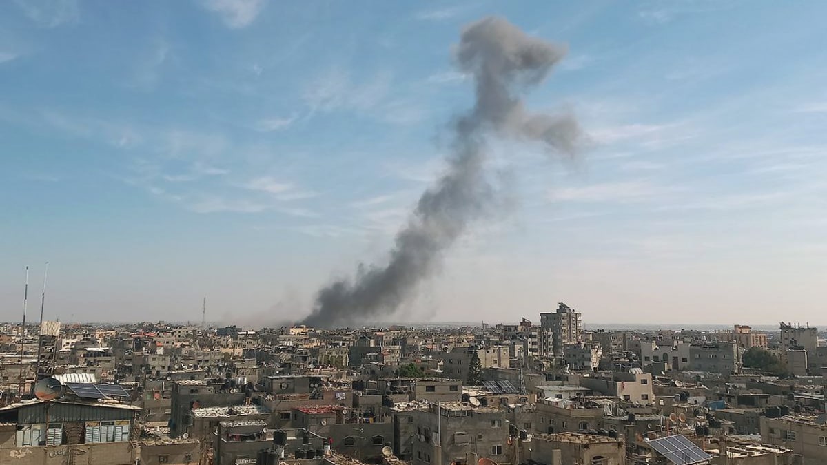 Izraelské bombardování v Gaze (21. 10. 2023)