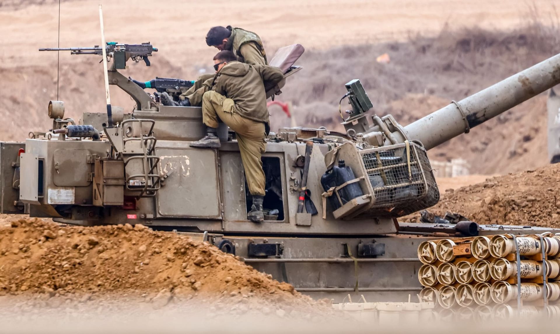Izraelská armáda u hranic Gazy