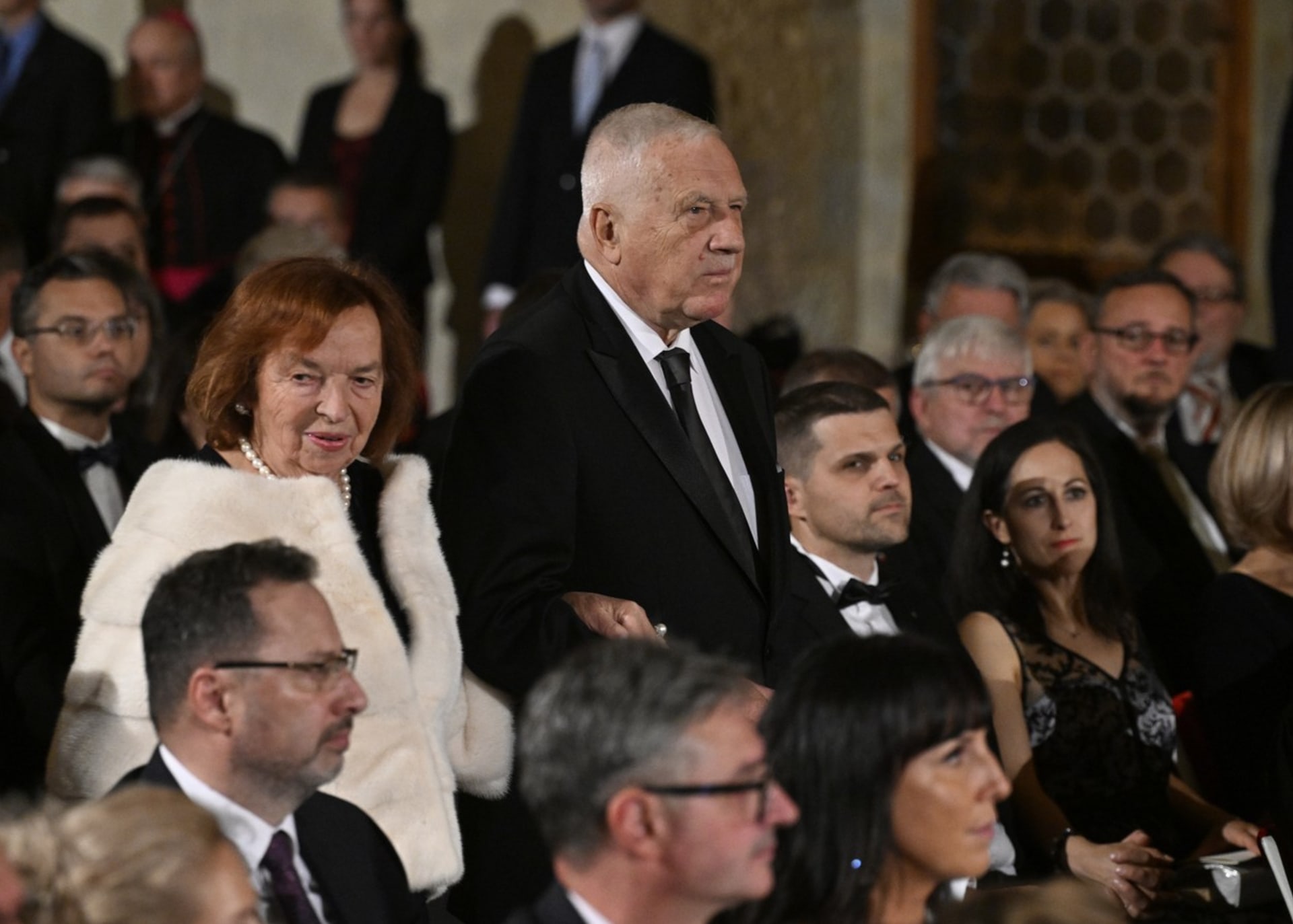 Bývalý prezident Václav Klaus s manželkou Livií
