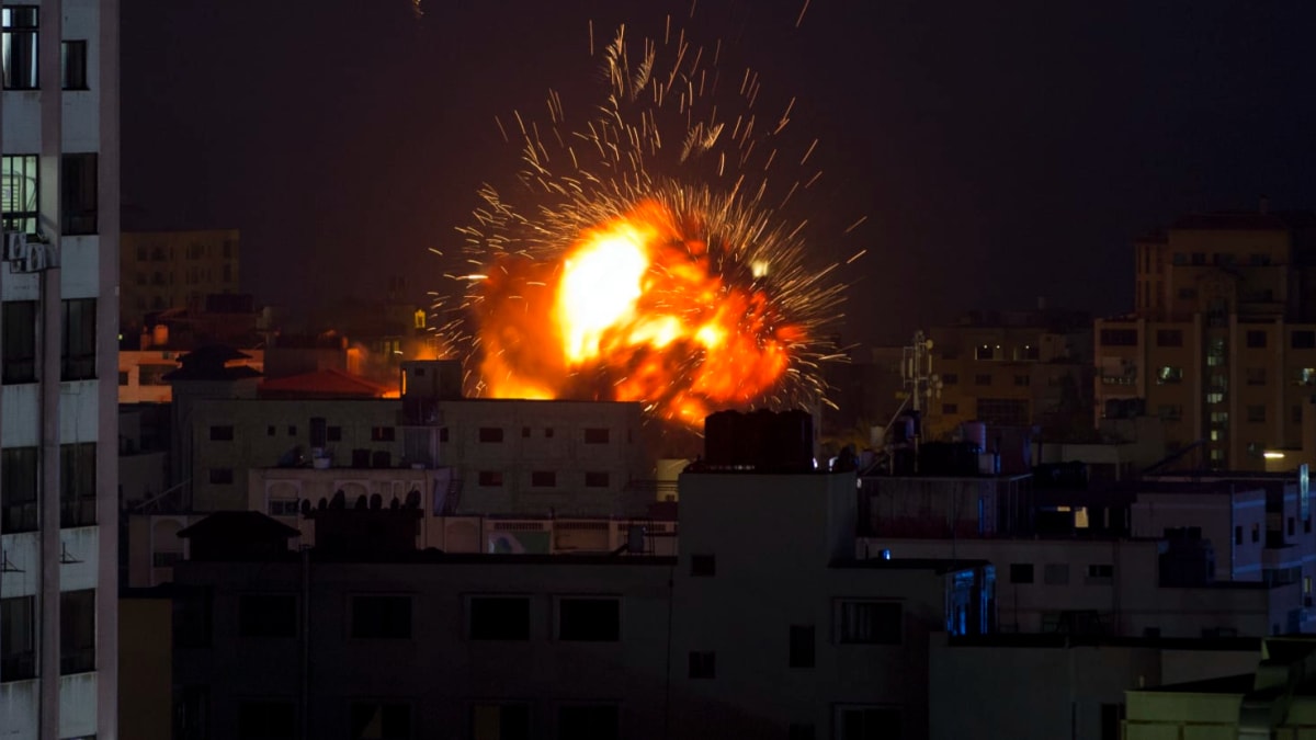 Následky izraelského úderu v Gaze (ilustrační foto)