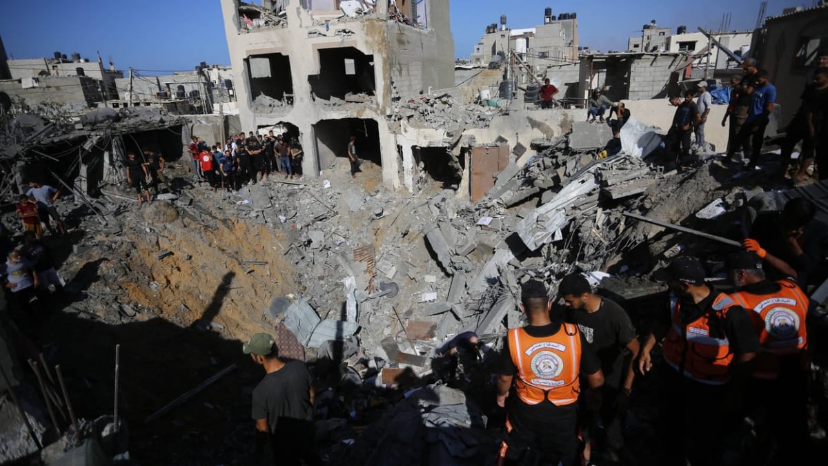 Následky úderů izraelské armády v Gaze