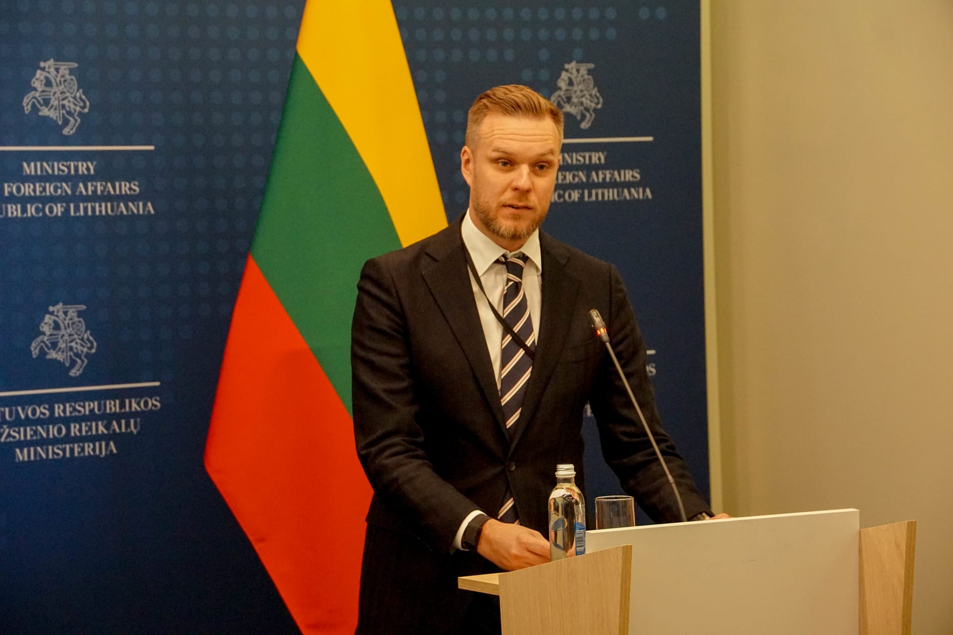 Litevský ministr zahraničí Gabrielius Landsbergis.