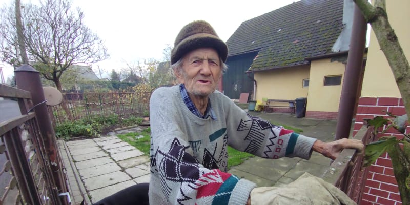 Den válečných veteránů, 11. 11. 2023. Veterán německého wehrmachtu Josef Bialas, 96 let. Hlučín ve Slezsku