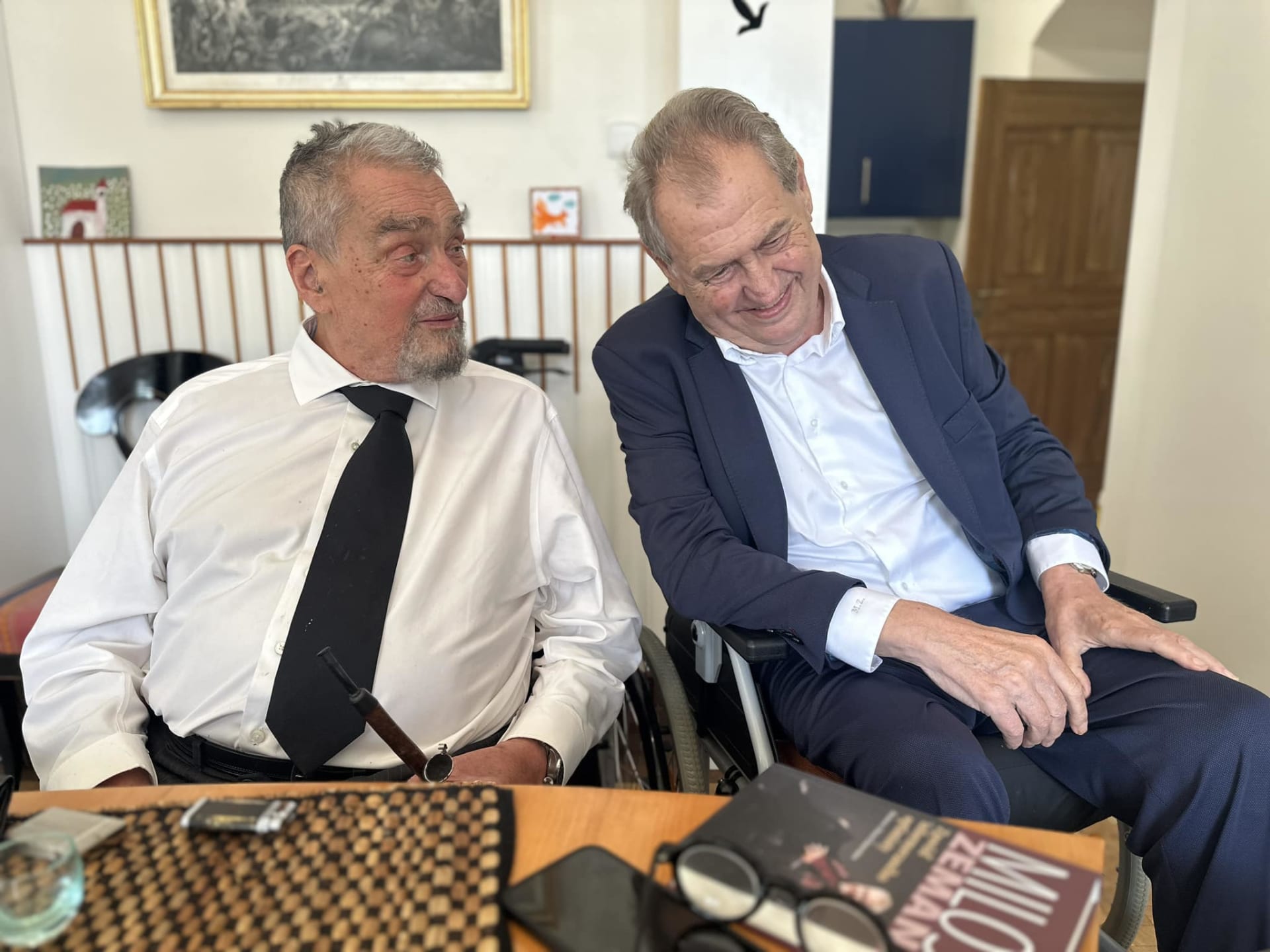 Exprezident Miloš Zeman sdílel poslední společnou fotku s Karlem Schwarzenbergem