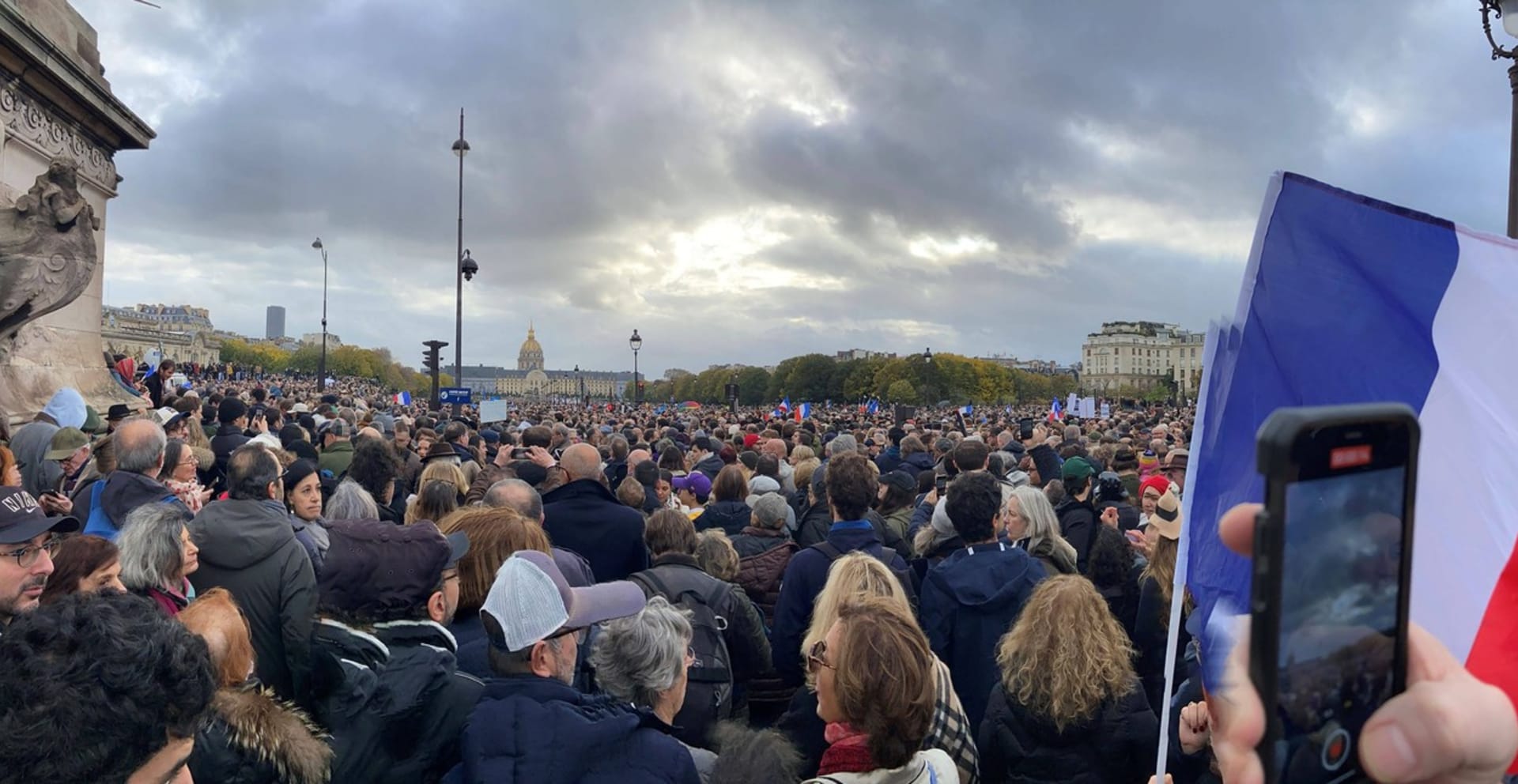 Pochod proti antisemitismu, Paříž, 12. listopadu 2023
