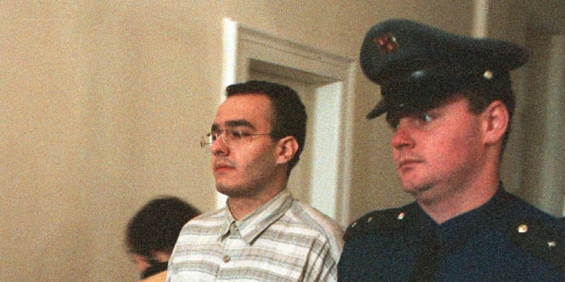 Petr Chromek v roce 1998 u soudu