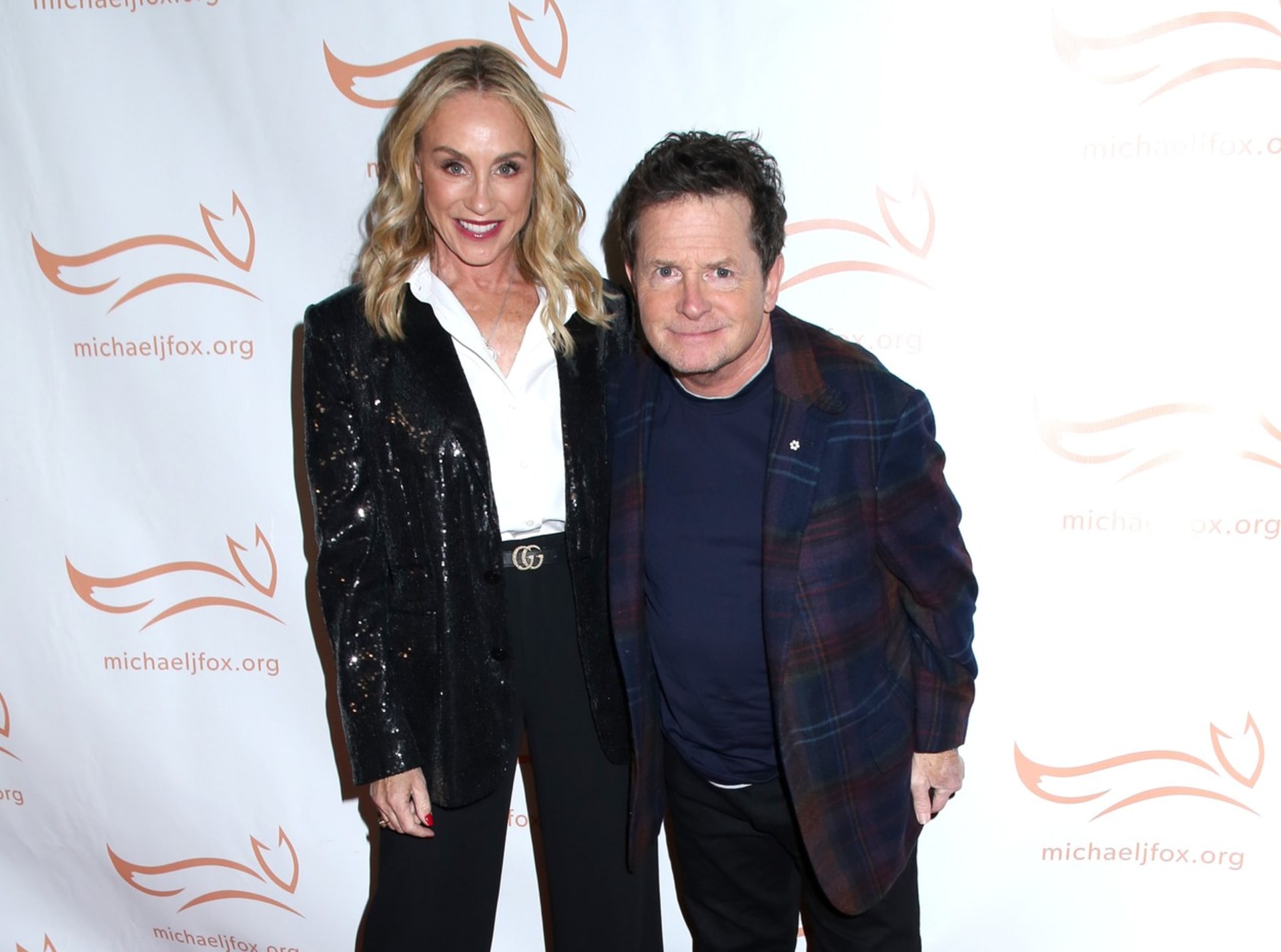Michael J. Fox s krásnou manželkou