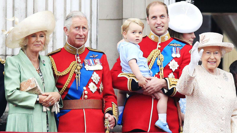 Britská královská rodina v roce 2015