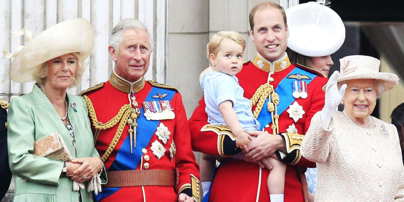 Britská královská rodina v roce 2015