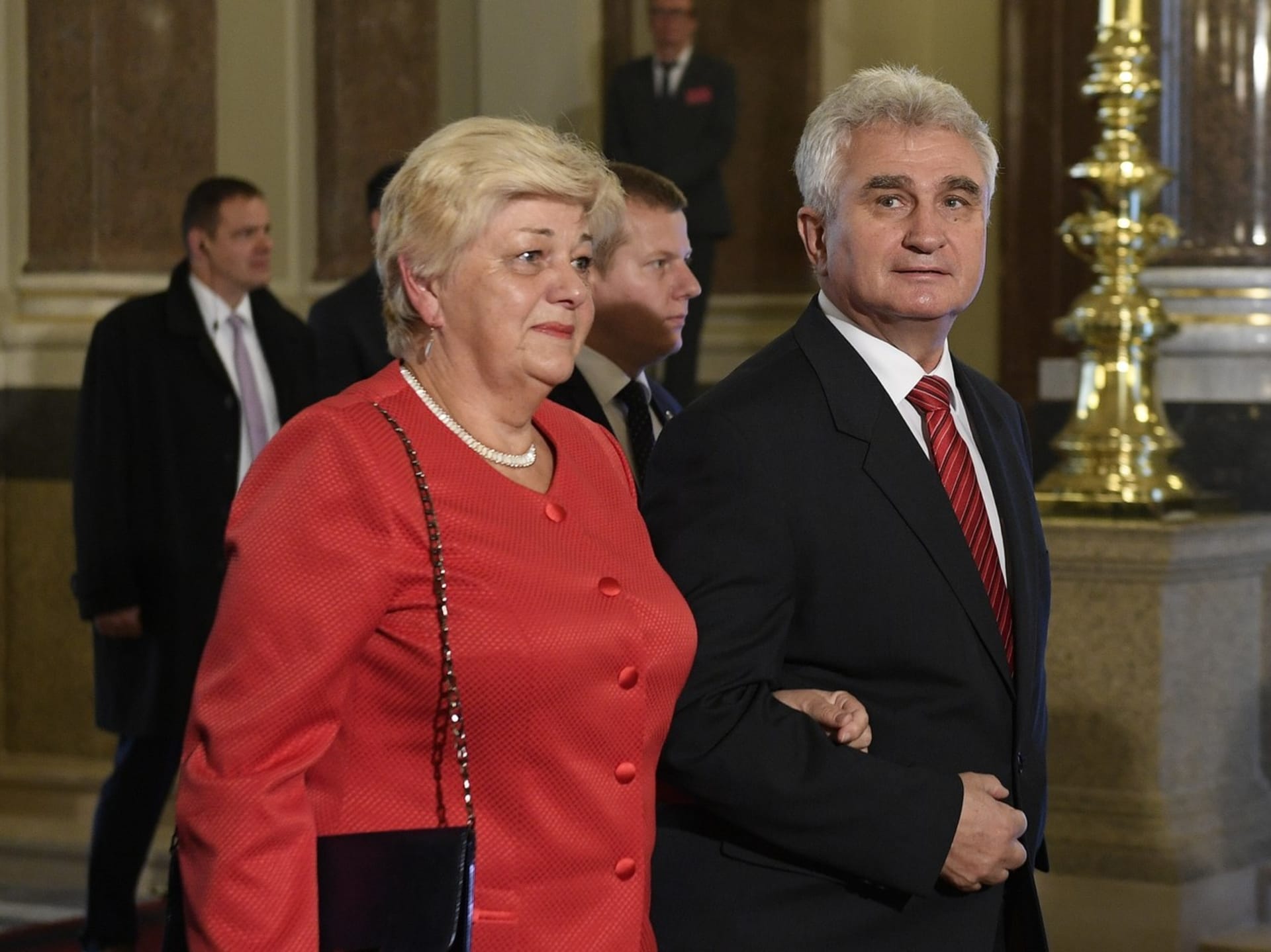 Milan Štěch s manželkou. 