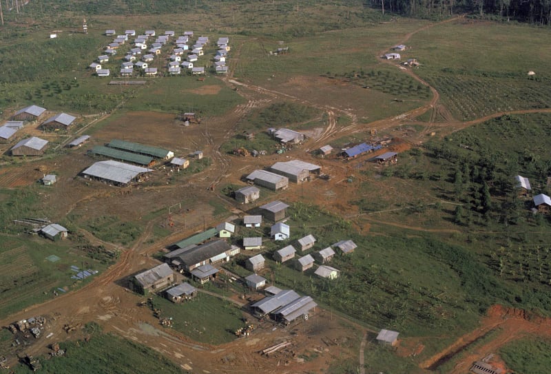 Městečko Jonestown, kde měla být vybudována utopická, rovná společnost