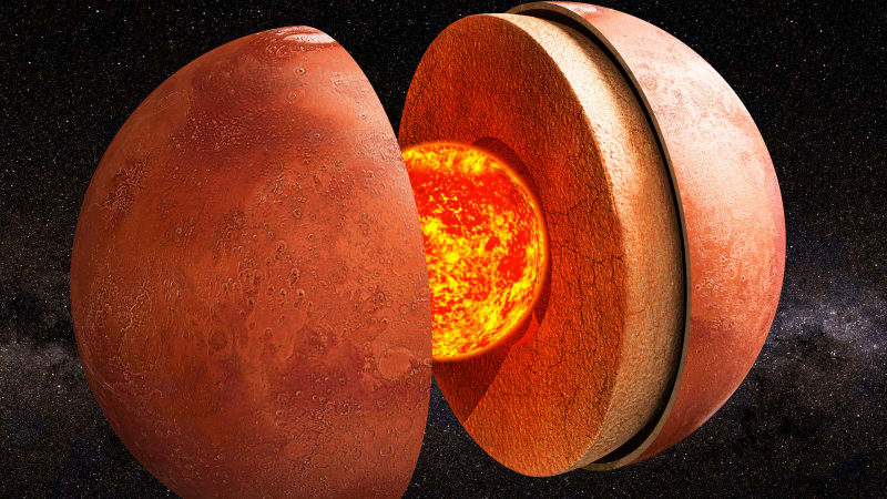 Jádro Marsu je jiné, než jsme si mysleli. Převratný objev umožnilo zemětřesení