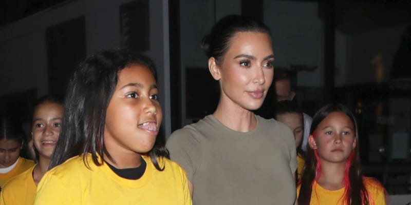Kim Kardashian se svou nejstarší dcerou North.
