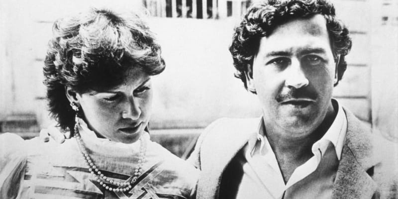 Pablo Escobar s jeho manželkou
