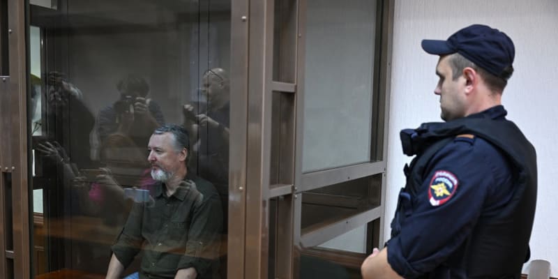 Igor Girkin během soudního líčení