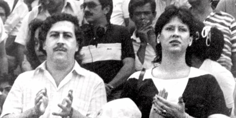Pablo Escobar s jeho manželkou