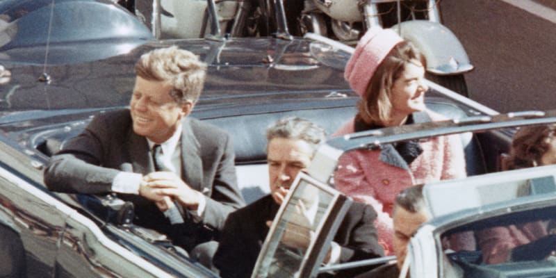 Prezident Kennedy těsně před útokem